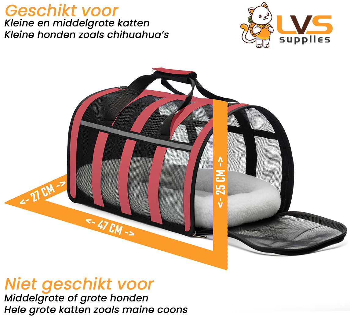 Trolley draagtas op wieltjes voor hond en kat Zolia GoPet